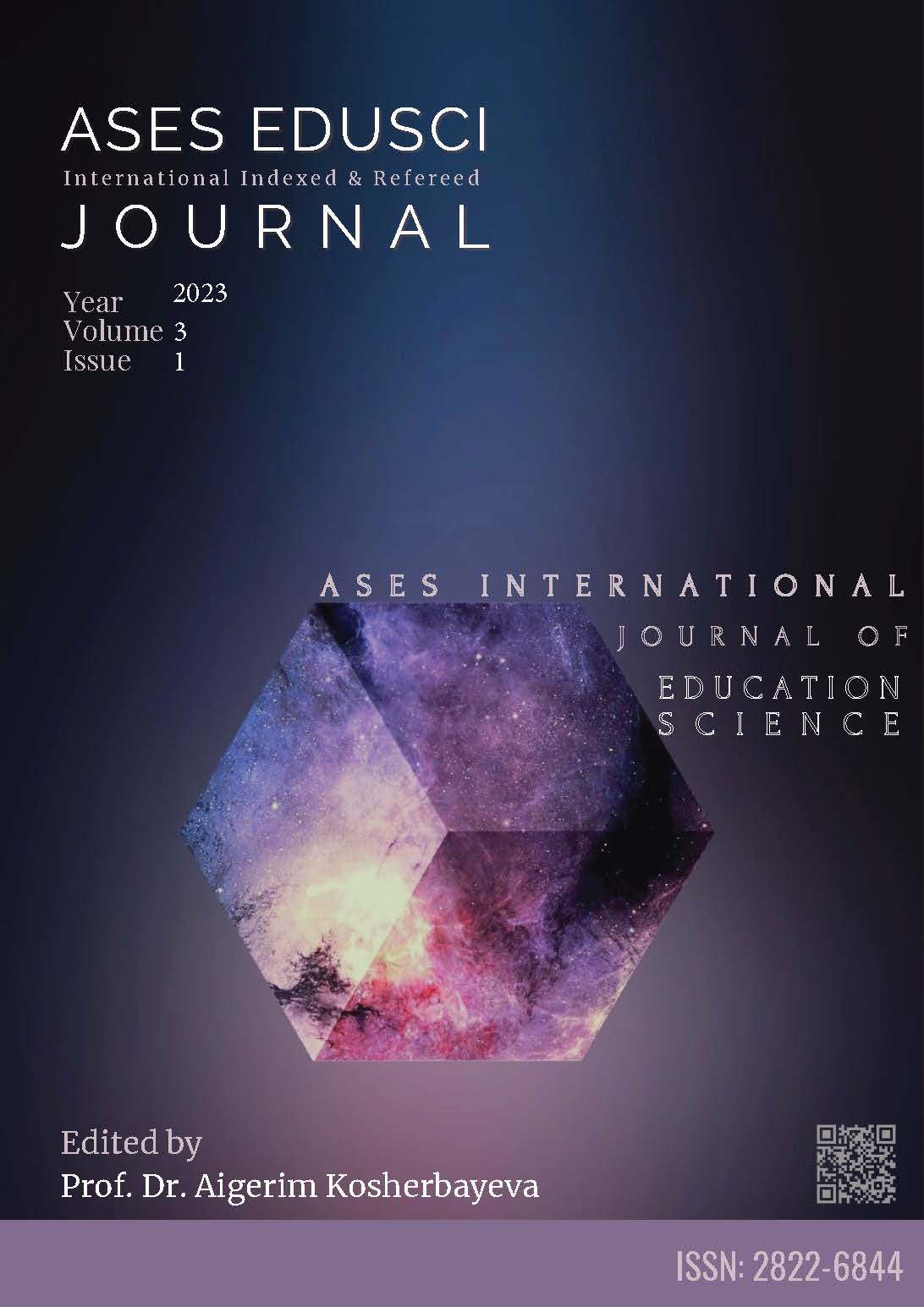 					Cilt 3 Sayı 1 (2023): ASES INTERNATIONAL JOURNAL OF EDUCATIONAL SCIENCES Gör
				