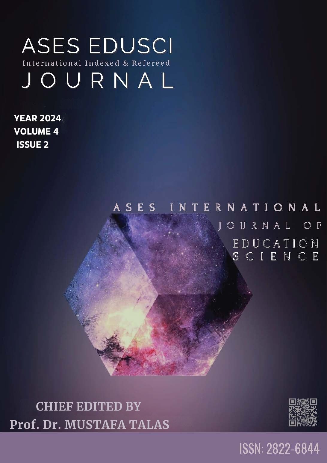 					Cilt 4 Sayı 2 (2024): ASES INTERNATIONAL JOURNAL OF EDUCATIONAL SCIENCES Gör
				